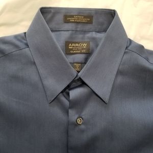 Arrow Blue Dress Shirt 16 34/35